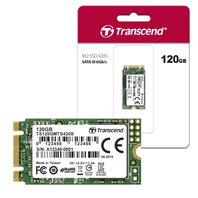 Transcend 420s 120GB M.2 2242 SATA III TLC SSD