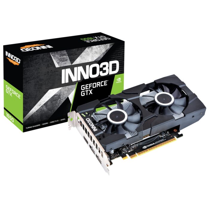 Inno3D Nvidia GeForce GTX 1650 Twin X2 OC 4GB GDDR6 Dual Fan Graphics Card