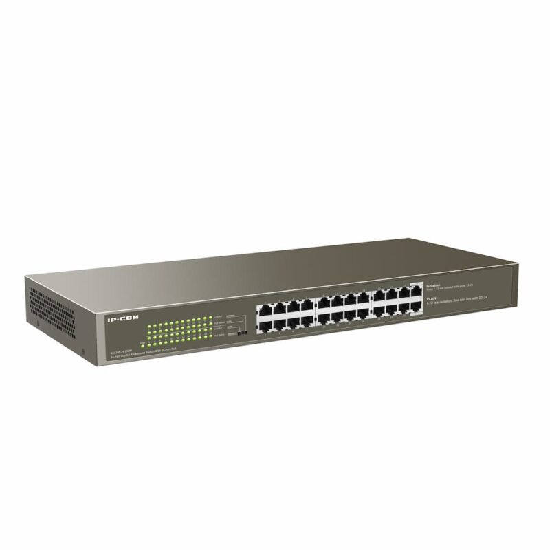 IP-COM by Tenda G1124P-24-250W 24-Port Gigabit Desktop/Rackmount Switch With 24-Port PoE