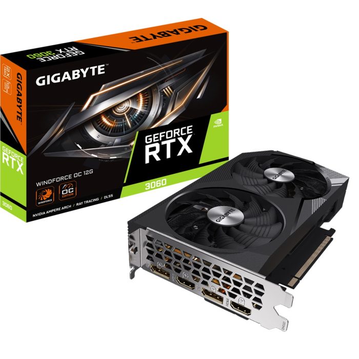 Gigabyte Nvidia GeForce RTX 3060 WINDFORCE OC 12GB LHR Dual Fan Graphics Card