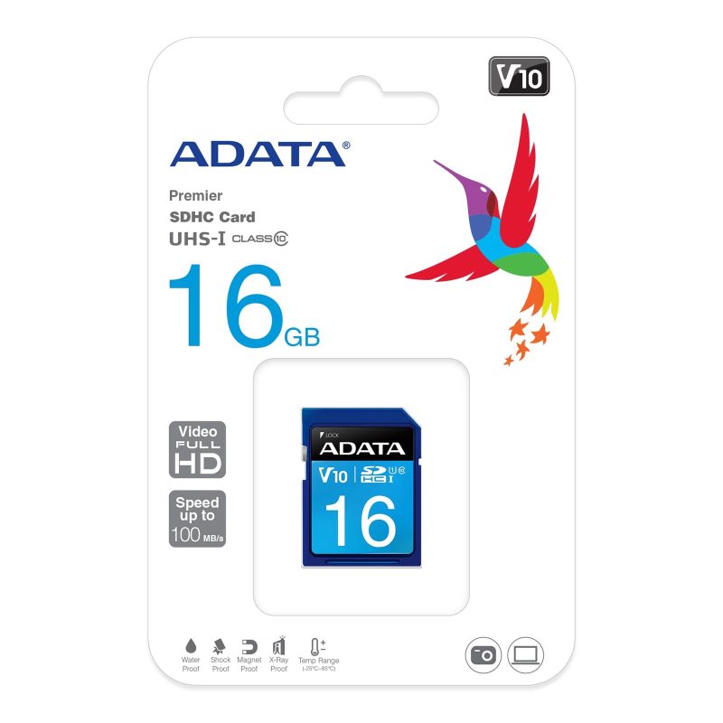 Adata Premier 16GB SDHC UHS-I Class 10 Memory Card
